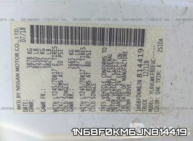 1N6BF0KM6JN814419 фото 8
