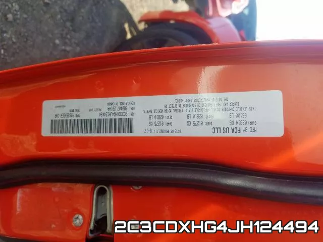 2C3CDXHG4JH124494 фото 2