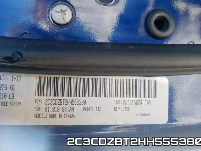 2C3CDZBT2HH555380 фото 2