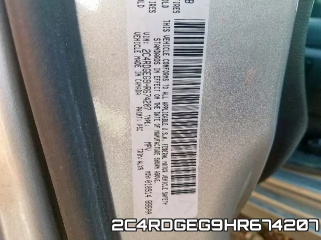 2C4RDGEG9HR674207 фото 2