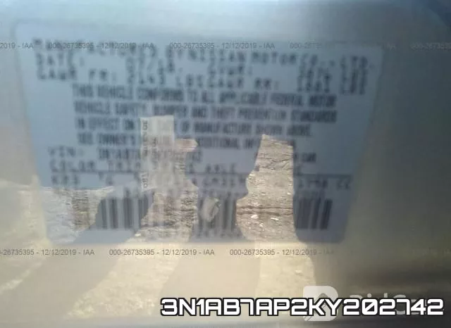 3N1AB7AP2KY202742 фото 9