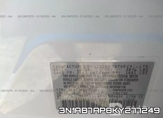 3N1AB7AP8KY277249 фото 8