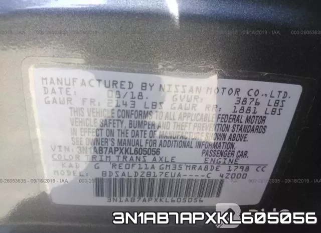 3N1AB7APXKL605056 фото 6