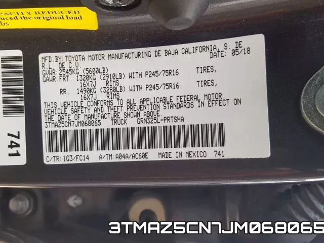 3TMAZ5CN7JM068065 фото 2