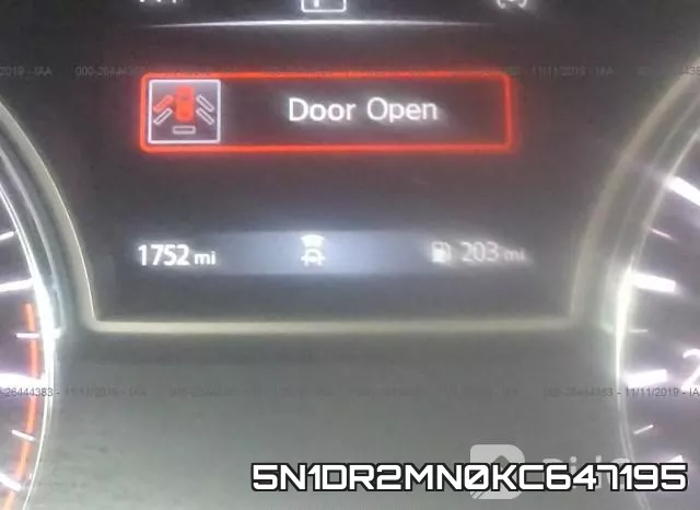 5N1DR2MN0KC647195 фото 7