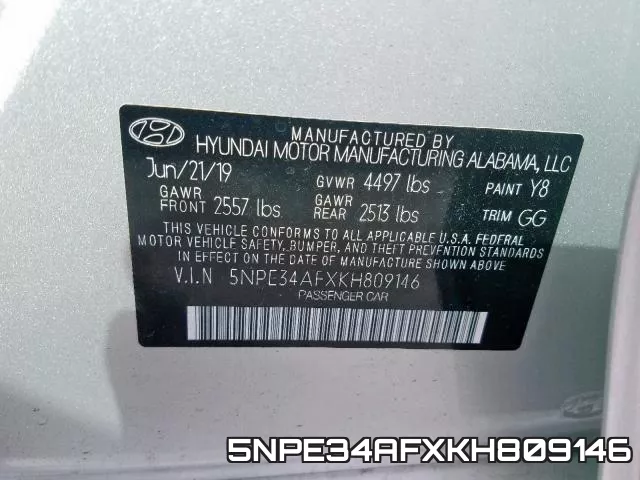 5NPE34AFXKH809146 фото 2