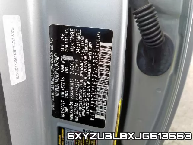5XYZU3LBXJG513553 фото 2