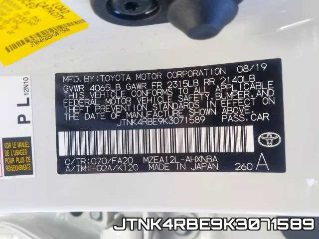 JTNK4RBE9K3071589 фото 2