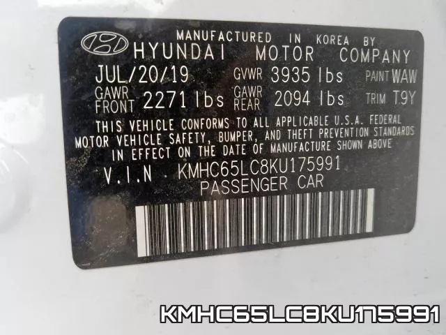 KMHC65LC8KU175991 фото 2