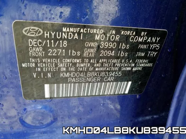 KMHD04LB8KU839455 фото 2