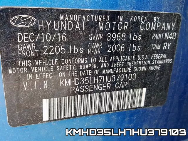 KMHD35LH7HU379103 фото 2