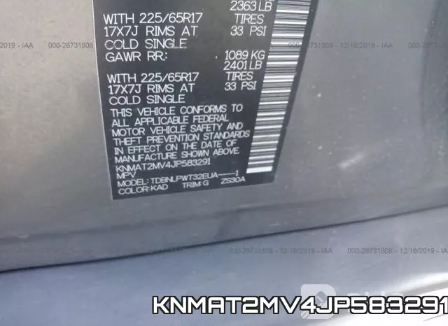 KNMAT2MV4JP583291 фото 6