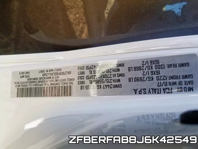 ZFBERFAB8J6K42549 фото 2