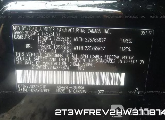2T3WFREV2HW377874 фото 7