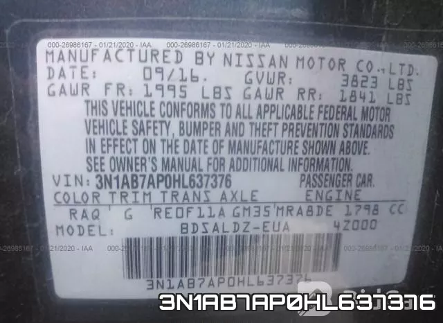 3N1AB7AP0HL637376 фото 10