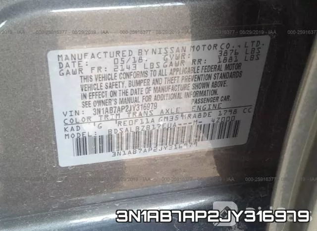 3N1AB7AP2JY316979 фото 8