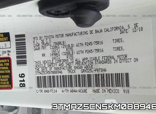 3TMAZ5CN5KM088946 фото 4