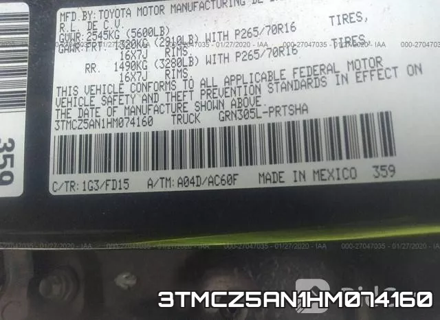 3TMCZ5AN1HM074160 фото 6