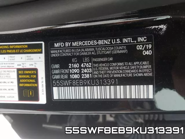 55SWF8EB9KU313391 фото 2