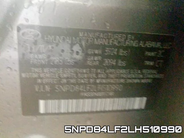5NPD84LF2LH510990 фото 2