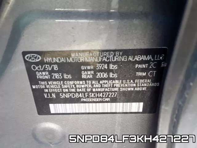 5NPD84LF3KH427227 фото 2