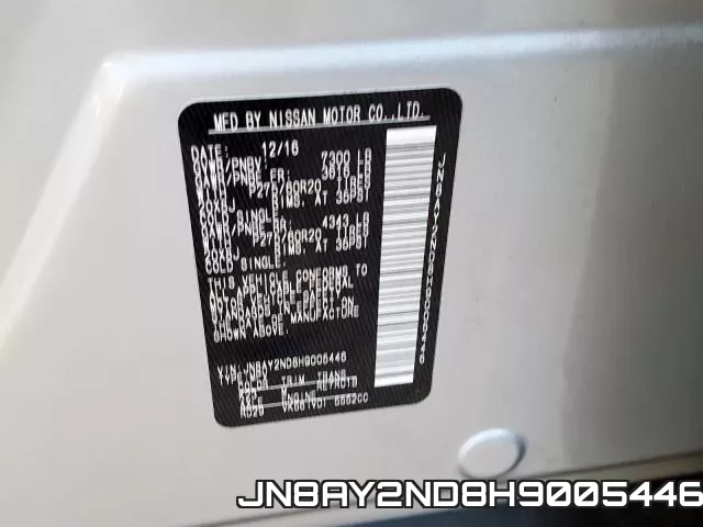 JN8AY2ND8H9005446 фото 2