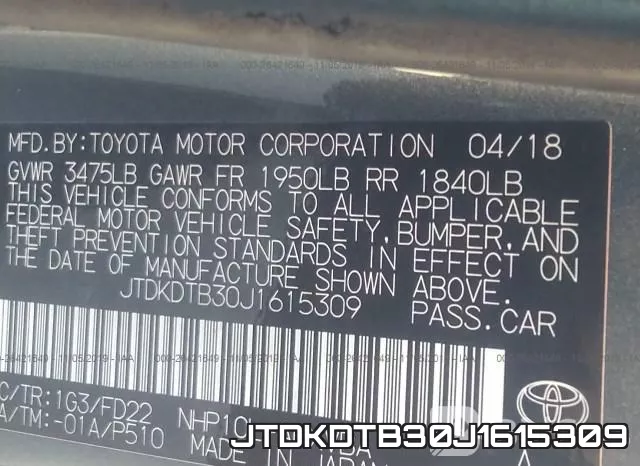JTDKDTB30J1615309 фото 10