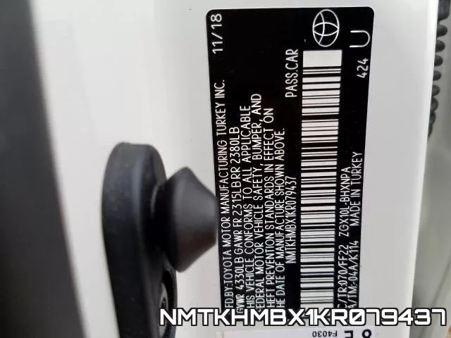 NMTKHMBX1KR079437 фото 2