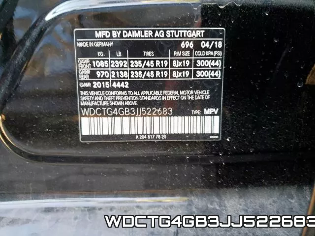 WDCTG4GB3JJ522683 фото 2