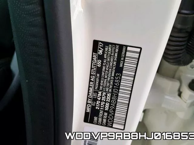 WDDVP9AB8HJ016853 фото 2