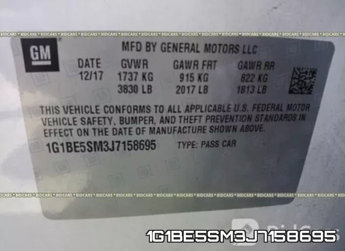 1G1BE5SM3J7158695 фото 10