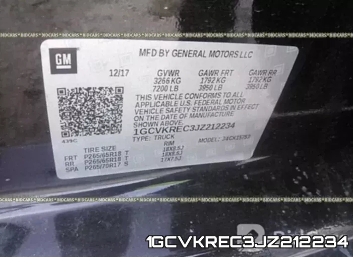 1GCVKREC3JZ212234 фото 10