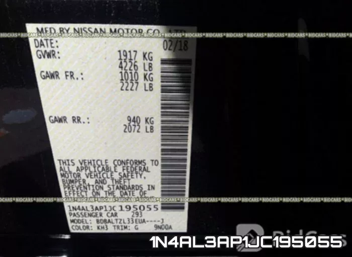 1N4AL3AP1JC195055 фото 10