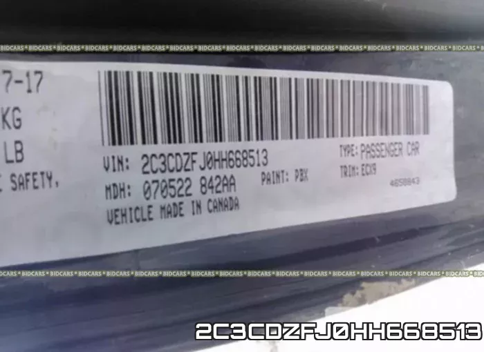 2C3CDZFJ0HH668513 фото 10