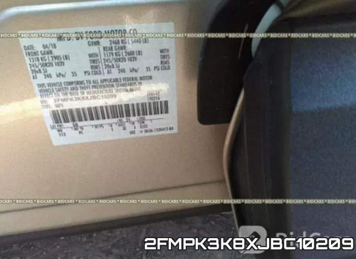 2FMPK3K8XJBC10209 фото 9