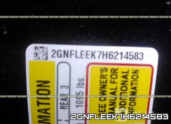 2GNFLEEK7H6214583 фото 10