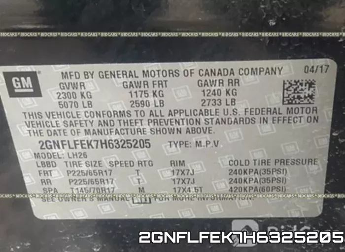 2GNFLFEK7H6325205 фото 10