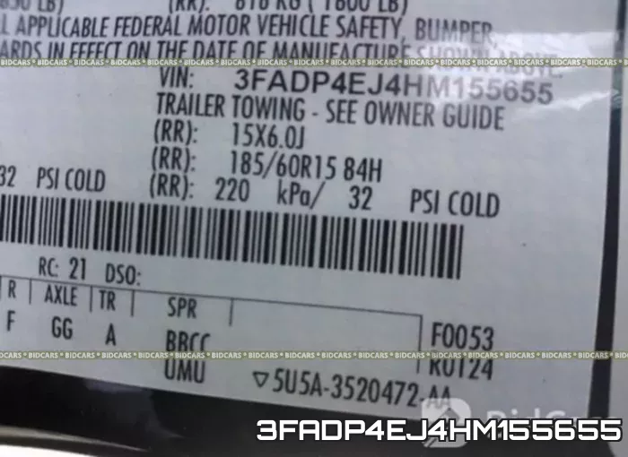 3FADP4EJ4HM155655 фото 10