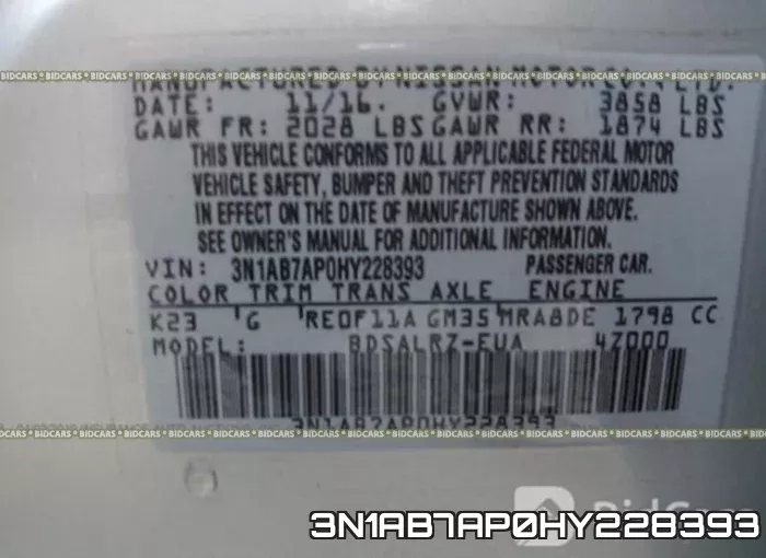 3N1AB7AP0HY228393 фото 10