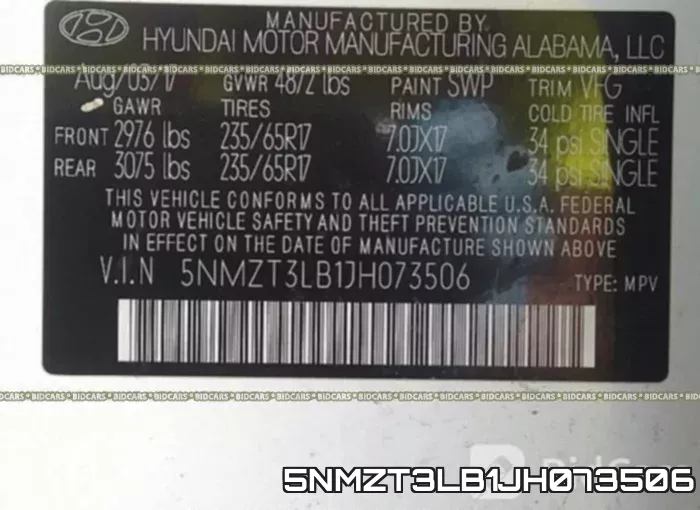 5NMZT3LB1JH073506 фото 10