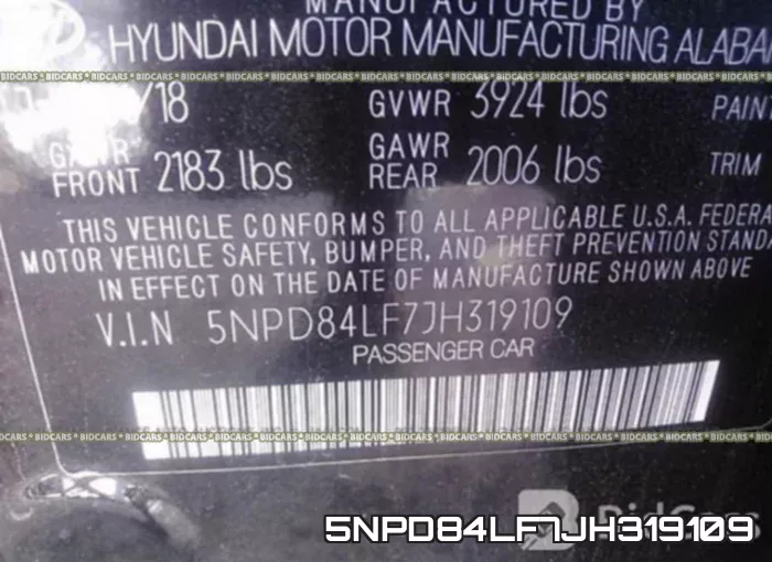 5NPD84LF7JH319109 фото 10