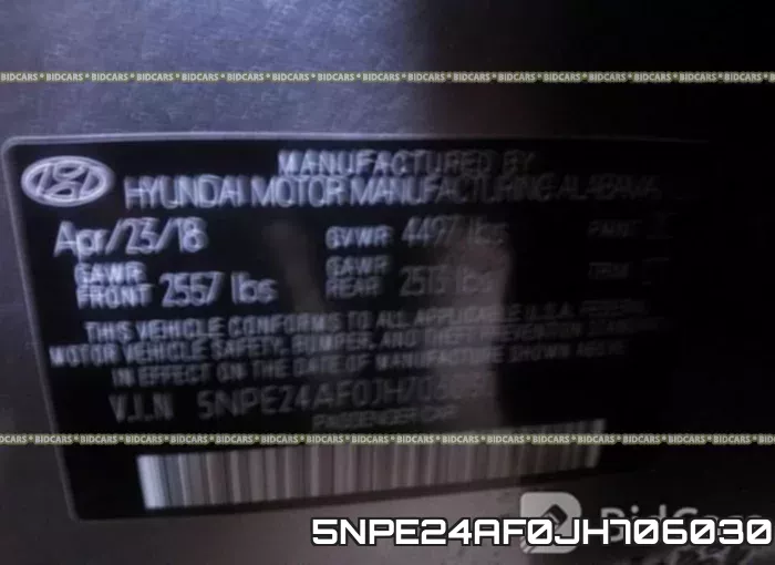 5NPE24AF0JH706030 фото 10