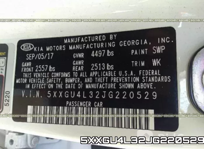 5XXGU4L32JG220529 фото 10