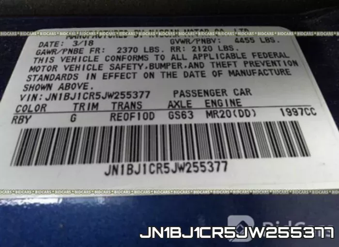 JN1BJ1CR5JW255377 фото 10