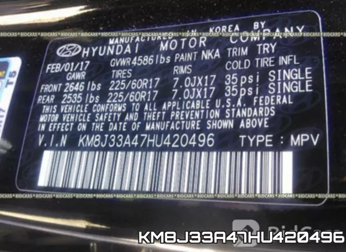 KM8J33A47HU420496 фото 10