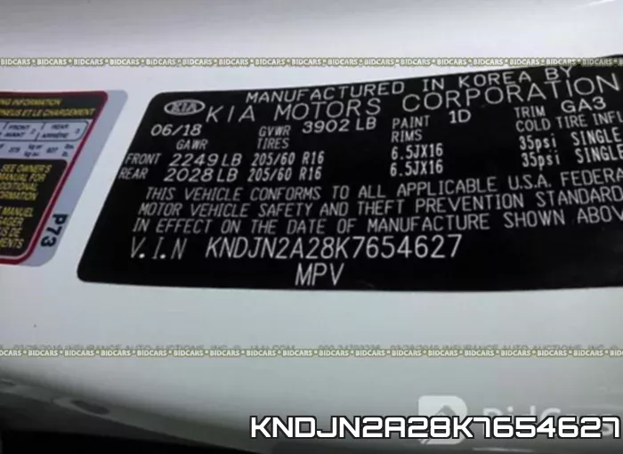 KNDJN2A28K7654627 фото 10