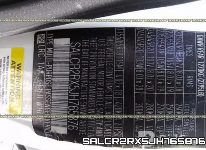 SALCR2RX5JH765876 фото 10