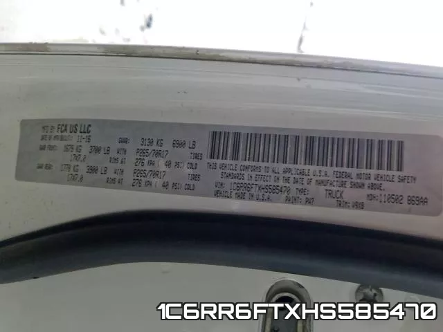 1C6RR6FTXHS585470 фото 2