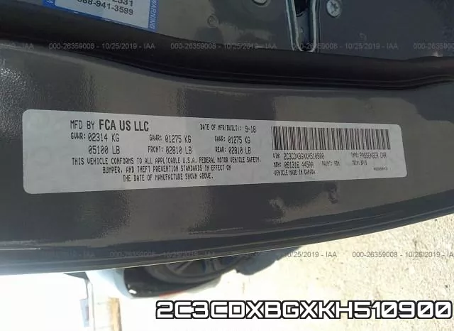 2C3CDXBGXKH510900 фото 5