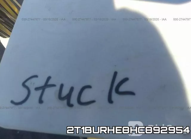 2T1BURHE8HC892954 фото 2
